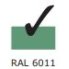 Resedagrün RAL 6011