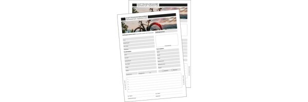 Formular Auftragsannahme Fahrradreparatur