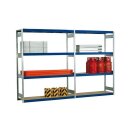 16,0m EMIL-Weitspannregal Höhe 3,0m / 60cm tief mit...