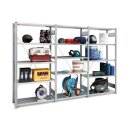 5,0m BERT-Kellerregal 50cm tief 2,0m hoch verzinkt  mit 5...