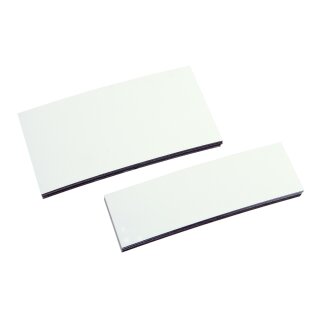 Magnet-Lagerschild zur Beschriftung mit Permanent-Markern, Weiß, Breite 50 mm