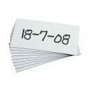 Magnet-Lagerschild zur Beschriftung mit Permanent-Markern, Weiß, Breite 50 mm