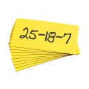Magnet-Lagerschild zur Beschriftung mit Permanent-Markern, Gelb, Breite 50 mm
