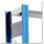BERT-Großfachregal 10,2m breit 3,0m hoch 30cm tief 7 Ebenen 250kg Fachlast Enzianblau