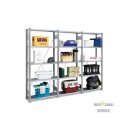 Bert - Haushaltsregal 7,0m 2,0m hoch 40cm tief mit 5...