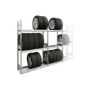 BERT-Räderregal 4m breit 2,5m hoch 40cm tief mit 4...