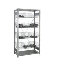 BERT - Kleinteilregal 8m breit 2m hoch 50cm tief mit 2...
