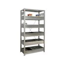 BERT - Kleinteilregal 10m breit 2m hoch 60cm tief mit 1...