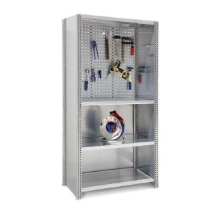 BERT - Werkstattregal 2m breit 2,0m hoch 50cm tief mit Seitenwand