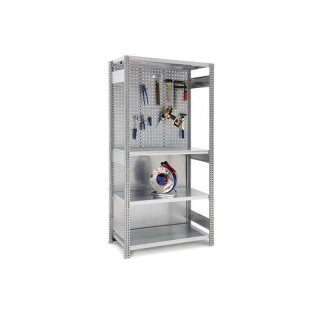 BERT - Werkstattregal 5m breit 2,0m hoch 50cm tief ohne Seitenwand
