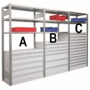 Bert - Schubladenschrank Modul A + B + C 3,0m breit 2,0m...
