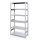 HI280 Fachbodenregal Grundfeld HxBxT 2100 X 1290 X 400mm mit 6 Böden Rahmen offen verzinkt
