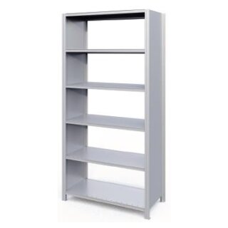 HI280 Fachbodenregal Grundfeld HxBxT 2500 X 1290 X 400mm mit 6 Böden - Rahmen geschlossen - verzinkt