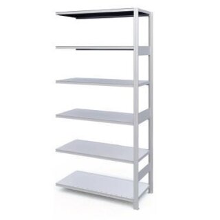 HI280 Fachbodenregal Anbaufeld HxBxT 2100 X 1000 X 500mm mit 6 Böden - Rahmen offen - verzinkt