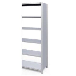 HI280 Fachbodenregal Anbaufeld HxBxT 2100 X 900 X 400mm mit 6 Böden - Rahmen geschlossen - verzinkt