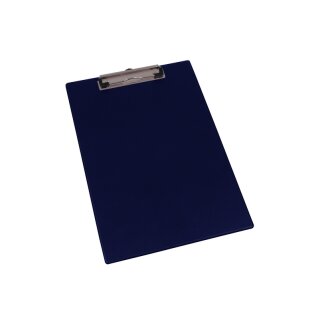 Klemmbrett DIN A4 inkl. ausziehbarer Hakenöse mit Klemmmechanik, Blau