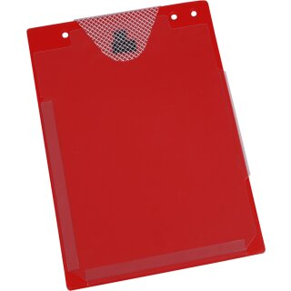 Auftragstasche "Jumbo", DIN A4 mit großer Dehnfalte und seitlichem Verschluß, Rot