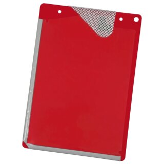 Auftragstasche "Bold" aus PVC - Hartfolie mit Schlüsselfach, Rot