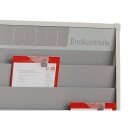 Werkstattplaner breit, mit vorgedrucktem Zeitschema, schmutzabweisend, Namensschilder links außen, Maße 1.125 x 675 mm, Schienen 6, Format DIN A5 u. 2/3 A4, Verpackungseinheit: 1 STK