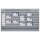 Werkstattplaner breit mit vorgedrucktem Zeitschema, Namensschilder links außen, Grau, mit 6 Schienen, für Format DIN A5 u. 2/3 A4, Maße 1.125 x 675 mm