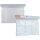 Einziehtasche mit Bogenschnitt "Visimap" mit separat erhältlicher Kopfleiste, DIN A4 quer, Transparent