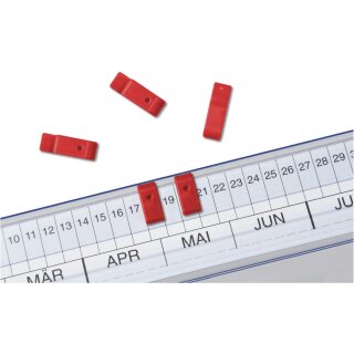 Signal-Aufstecker für die Serie VISIMAP, Breite 5 mm, Rot