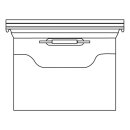 Terminmappe "VISIMAP, A4 quer, 2 angeschweißte Bogenschnitt-Taschen, 80 mm-Heftzunge, Transparent, Verpackungseinheit: 1 STK