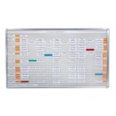 Einstecktafel "VISIPLAN", 12mm Einstecktiefe, 18mm Sichtrand, mit Klemmwirkung, Schienenanzahl 31, Maße 200 x 58 cm, Verpackungseinheit: 1 STK