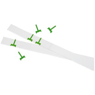 Planungssignale für Einstecktafel aus transparentem Kunststoff, schmal, Grün