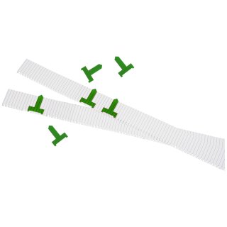 Planungssignale für Einstecktafel aus transparentem Kunststoff, breit, Grün