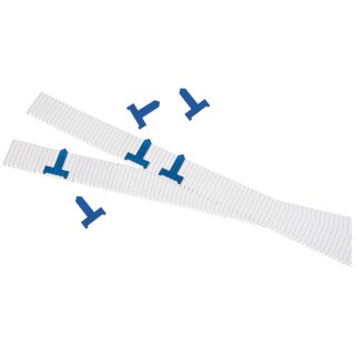 Planungssignale für Einstecktafel aus transparentem Kunststoff, breit, Blau