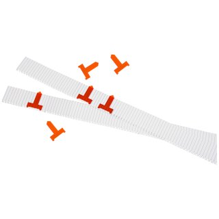 Planungssignale für Einstecktafel aus transparentem Kunststoff, breit, Orange