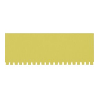 Bezeichnungsschilder für Einstecktafeln, aus Karton, 27mm hoch, 76mm breit, Gelb