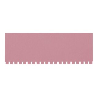 Bezeichnungsschilder für Einstecktafeln, aus Karton, 27mm hoch, 76mm breit, Rosa, Verpackungseinheit: 1 P/50