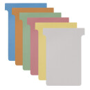 T-Karte Größe L für alle T-Card Systemtafeln, unbedruckt, 94 x 125 mm, Einsteckbreite: 78 mm, Sichthöhe: 17 mm, Orange