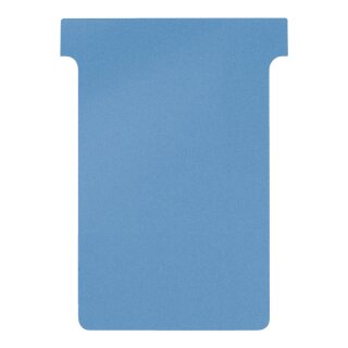 T-Karte Größe L für alle T-Card Systemtafeln, unbedruckt, 94 x 125 mm, Einsteckbreite: 78 mm, Sichthöhe: 17 mm, Blau