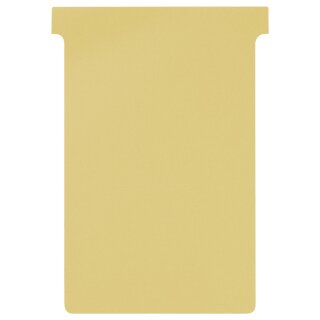 T-Karte Größe XL für alle T-Card Systemtafeln, unbedruckt, 123 x 173 mm, Einsteckbreite: 109 mm, Sichthöhe: 17 mm, Gelb