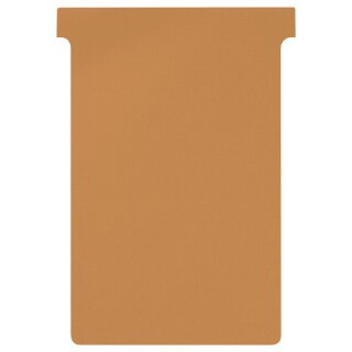 T-Karte Größe XL für alle T-Card Systemtafeln, unbedruckt, 123 x 173 mm, Einsteckbreite: 109 mm, Sichthöhe: 17 mm, Orange