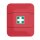 Aufbewahrungsschrank für Verbandskasten, Farbe Rot, Größe 527 x 433 x 225 mm