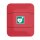 Aufbewahrungsschrank für Defibrillator, Farbe Rot, Größe 527 x 433 x 225 mm