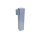 Sockel für Schlüsselannahmebox aus stabilem kalt - gewalzten Carbon-Stahl, feste Verankerung durch Bohrung in den Boden, Silber, Maße (H x B x T) 600 x 215 x 215 mm