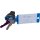 Schlüsselanhänger "Fix" ohne Beschriftung in praktischer Spenderbox, 210 x 35 mm, Blau
