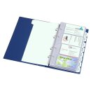 Visitenkartenhüllen passend für EICHNER Visitenkartenalben klein und groß, transparent, Ausführung breit, für 20 Karten pro Doppelseite