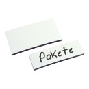 Magnet-Lagerschild zur Beschriftung mit Permanent-Markern, Weiß, Größe 30 x 100 mm