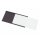 Etikettenhalter aus magnetischem C-Profil inkl. Papiereinlage und transparenter Klarsichtfolie, Schwarz, Format 50 x 100 mm