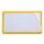 Etikettenträger magnetisch inkl. Etikett, Gelb, Größe 58 x 100 mm