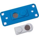 Kunststoff-Namensschild, sicherer Halt ohne Löcher, mit bedruckbarem Einleger, Orange, Verpackungseinheit: 1 STK