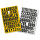 Magnetische Ziffern zur Kennzeichnung von Metalloberflächen, Farbe schwarz auf gelb