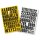 Magnetische Buchstaben zur Kennzeichnung von Metalloberflächen, Farbe schwarz auf gelb