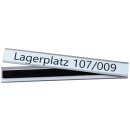 Magnetischer Etikettenhalter aus PVC,Transparent, Maße 25 x 200 mm